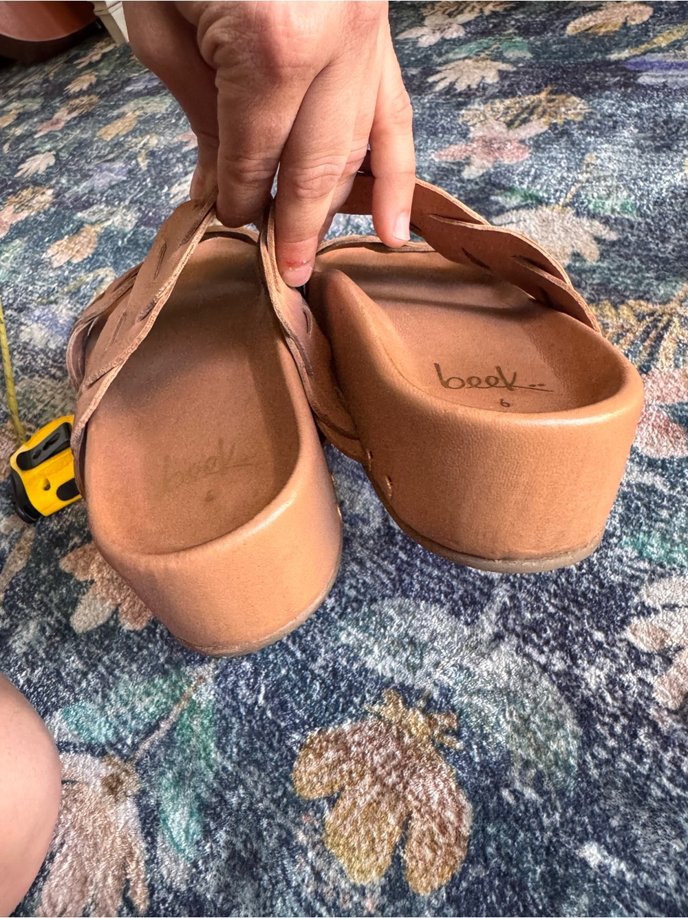 beek Double Braided Slide Sandals in Brown - Picture 8 of 9